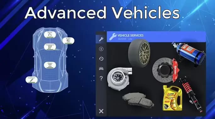 Advanced Vehicles product preview for esx FiveM servers