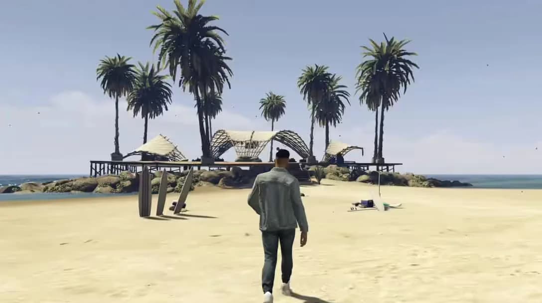 Beach Club / Venice Beach (like Cayo Perico) product preview for esx FiveM servers