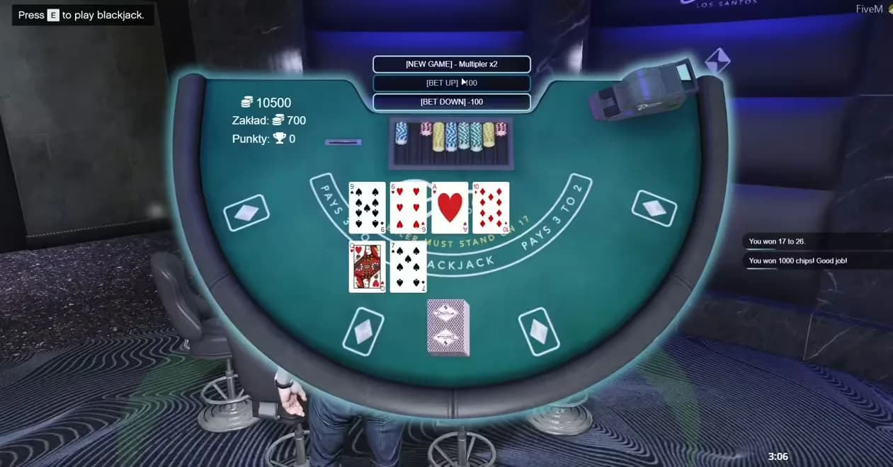 Casino Scripts product preview for esx FiveM servers