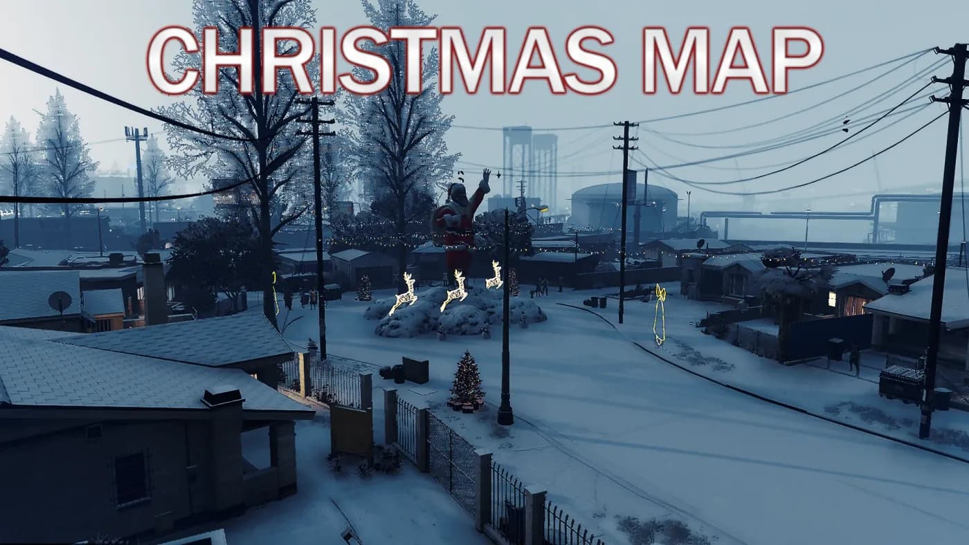 Christmas Map product preview for esx FiveM servers
