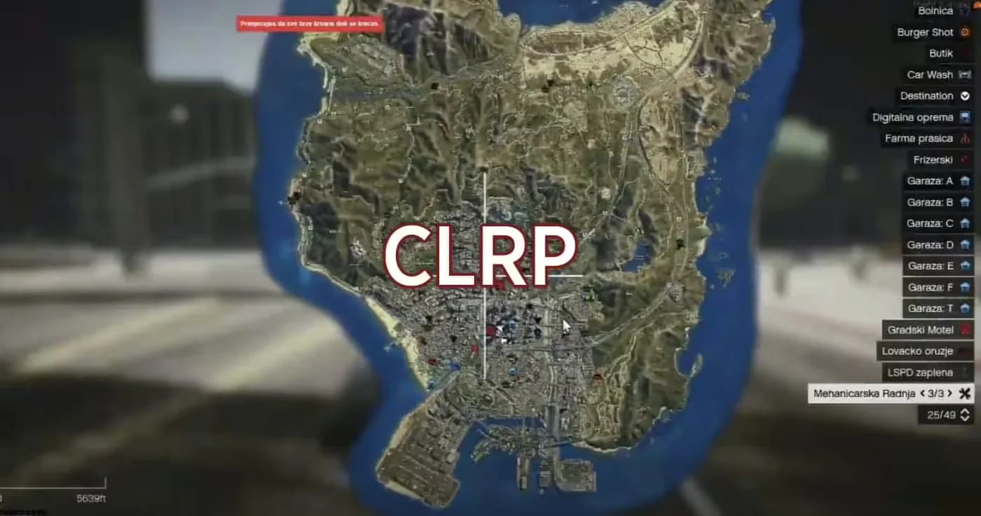 CLRP (Pandora Roleplay Server) product preview for esx FiveM servers