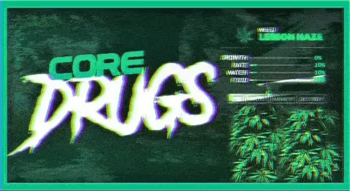Core Drugs product preview for esx FiveM servers