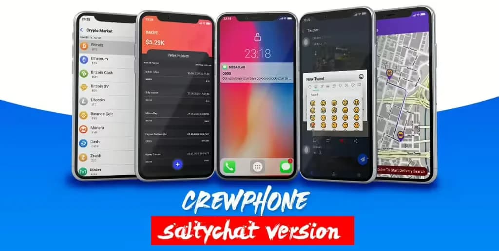 CrewPhone (SaltyChat) product preview for esx FiveM servers