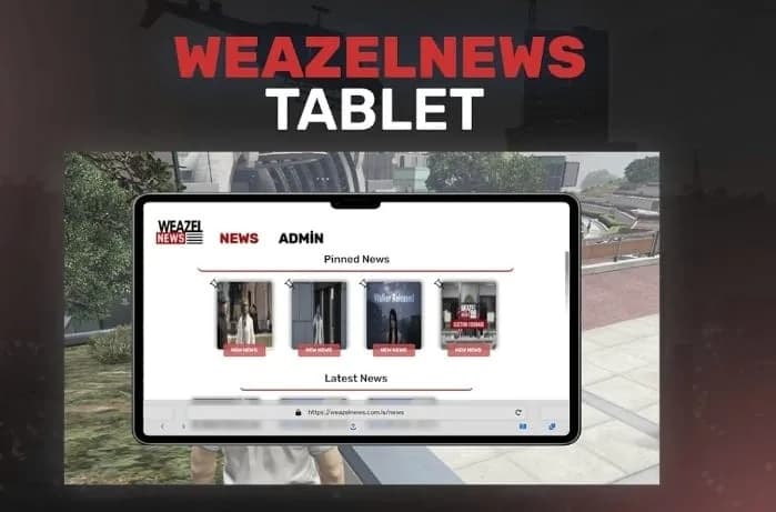 Debux Weazel News product preview for esx FiveM servers