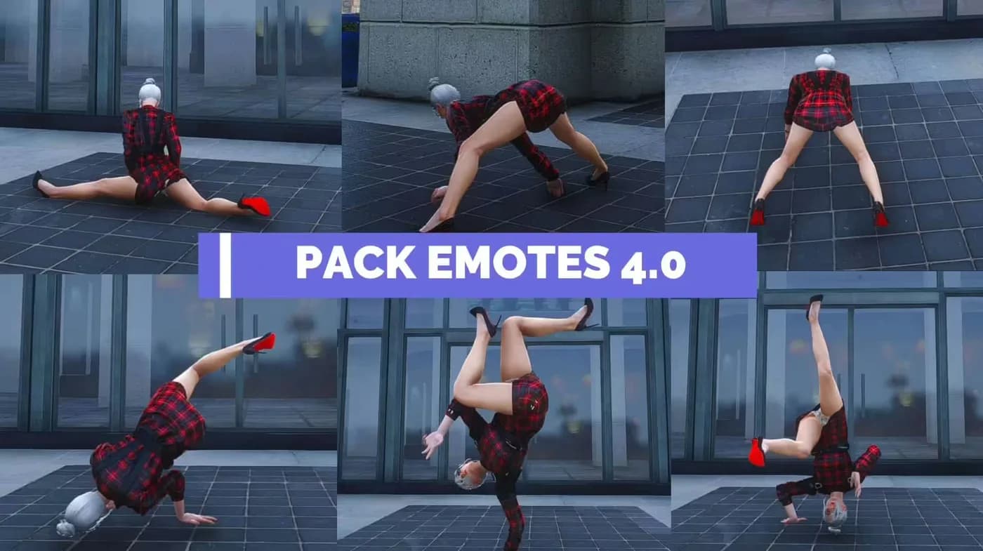 DP Emotes v4.0 (+ 1400 VIP Emotes) product preview for qbcore FiveM servers