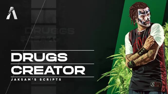 Drugs Creator product preview for esx FiveM servers