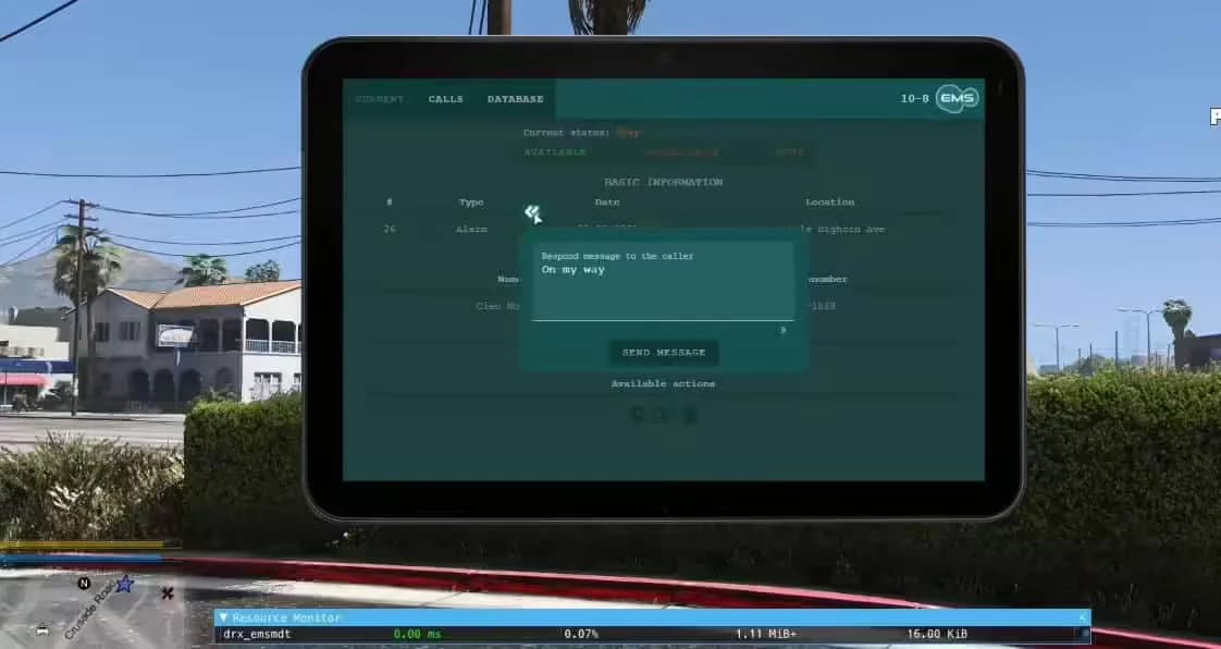 DRX – EMS MDT product preview for esx FiveM servers