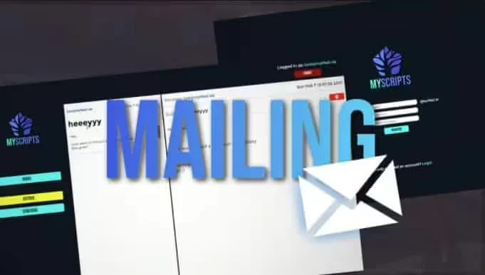 FiveM mail script (myMail) product preview for esx FiveM servers