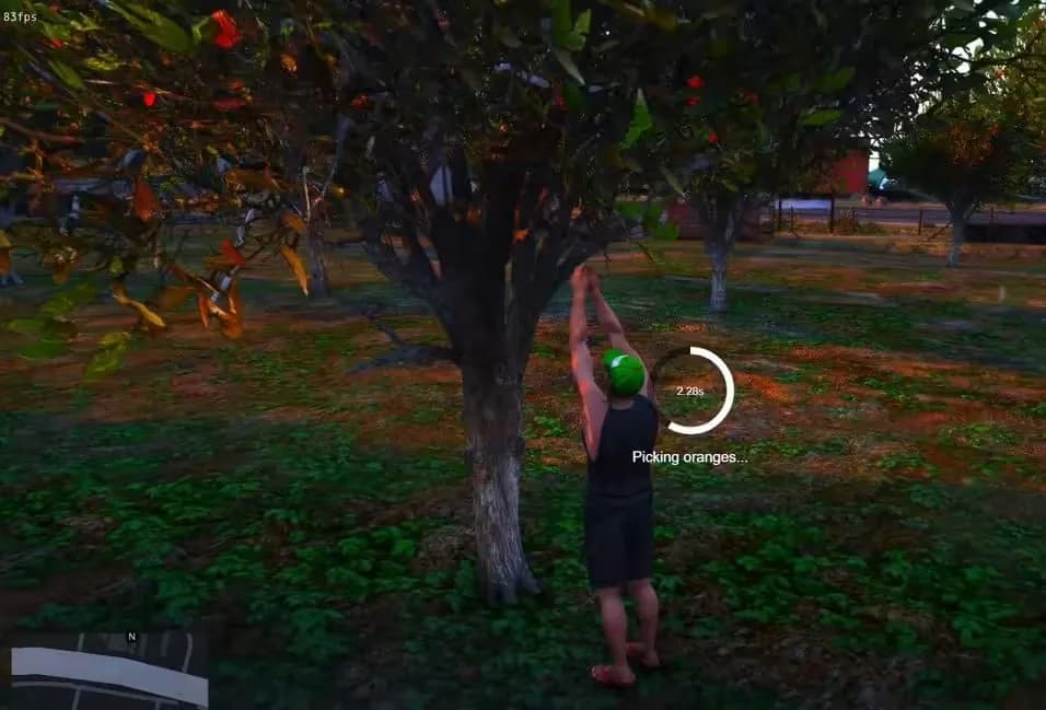 Fruit Picker Job product preview for esx FiveM servers