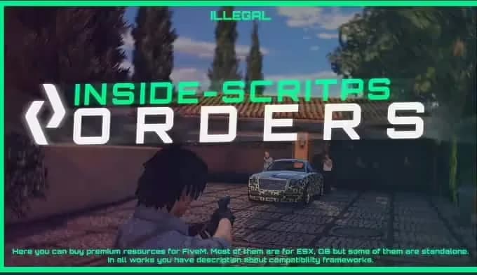 Illegal Orders product preview for esx FiveM servers