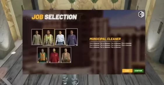 FiveM Job Center - Selection product preview for esx FiveM servers