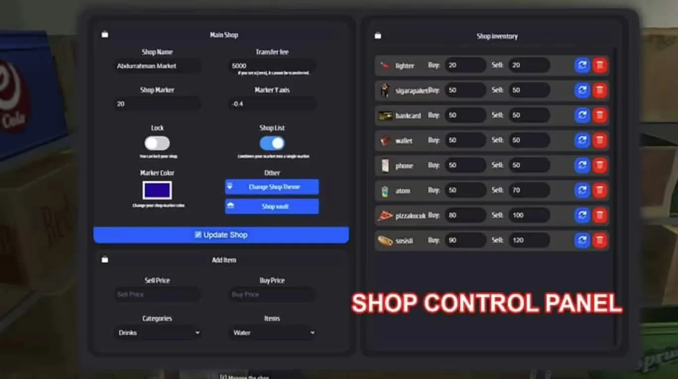 FiveM Marketplace Script (Player-Owned) product preview for esx FiveM servers