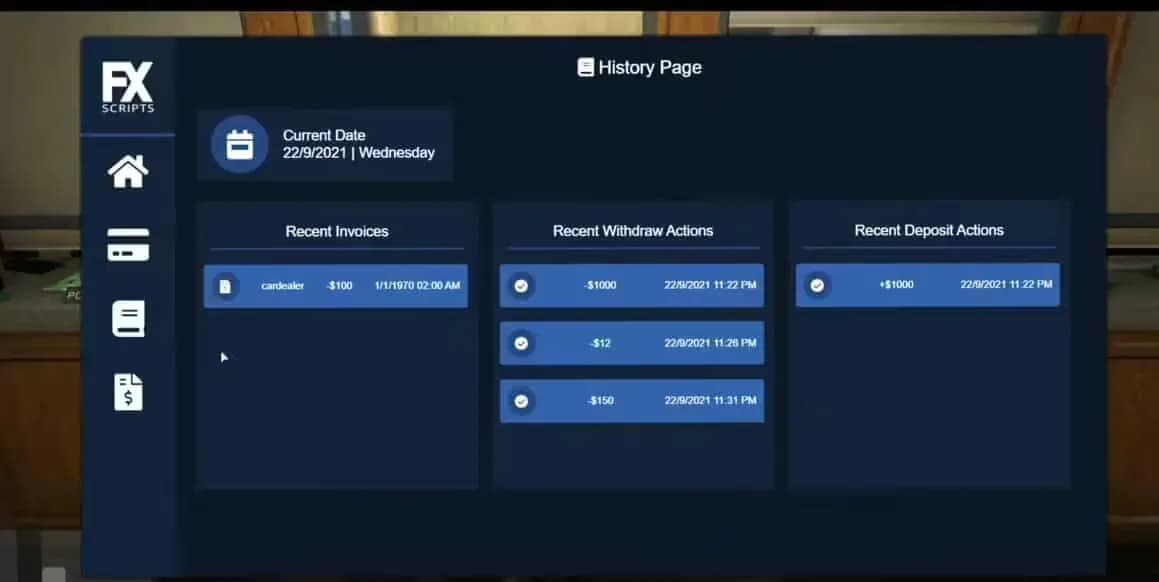 FX Banking product preview for esx FiveM servers