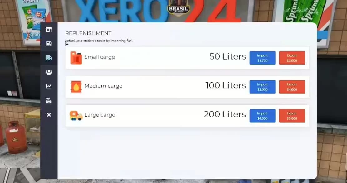 Gas station simulator product preview for esx FiveM servers