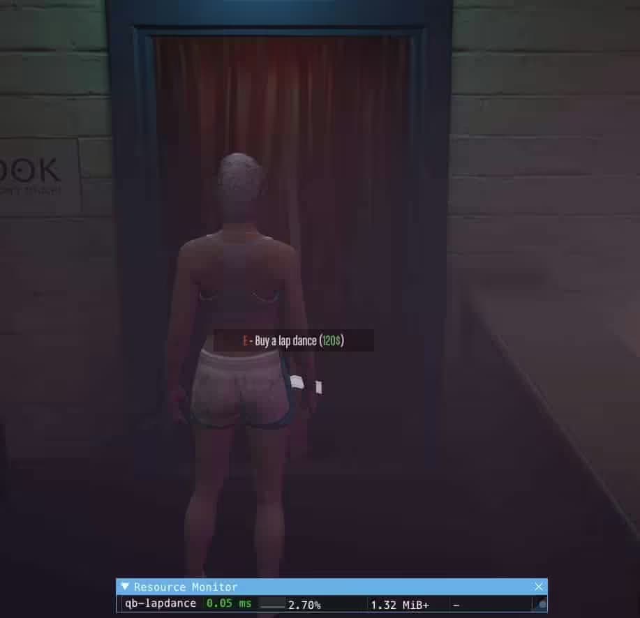 Unicorn Lapdance Script product preview for esx FiveM servers