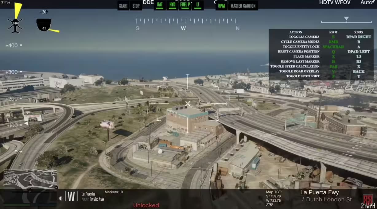 Helicopter Camera System product preview for standalone FiveM servers