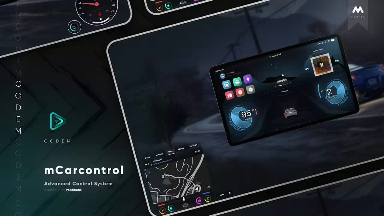 CodeM mCarControl product preview for esx FiveM servers