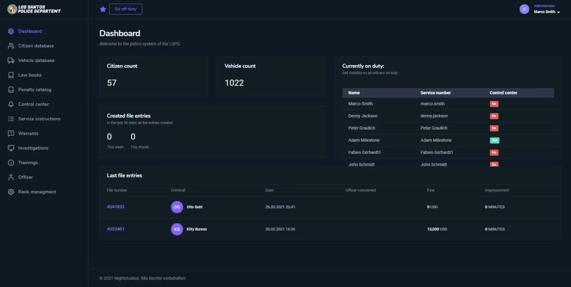 Police System CAD/MDT