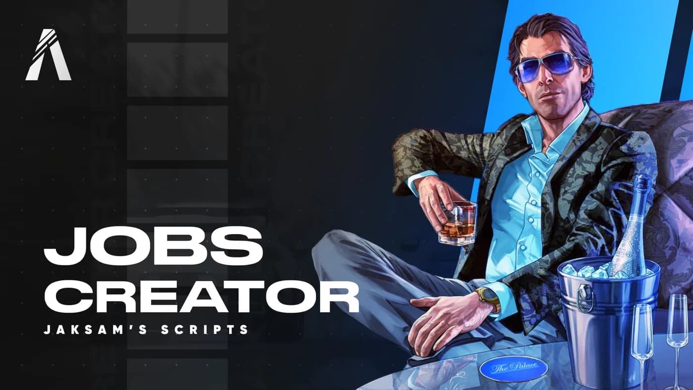Jobs Creator 7.0 product preview for esx FiveM servers