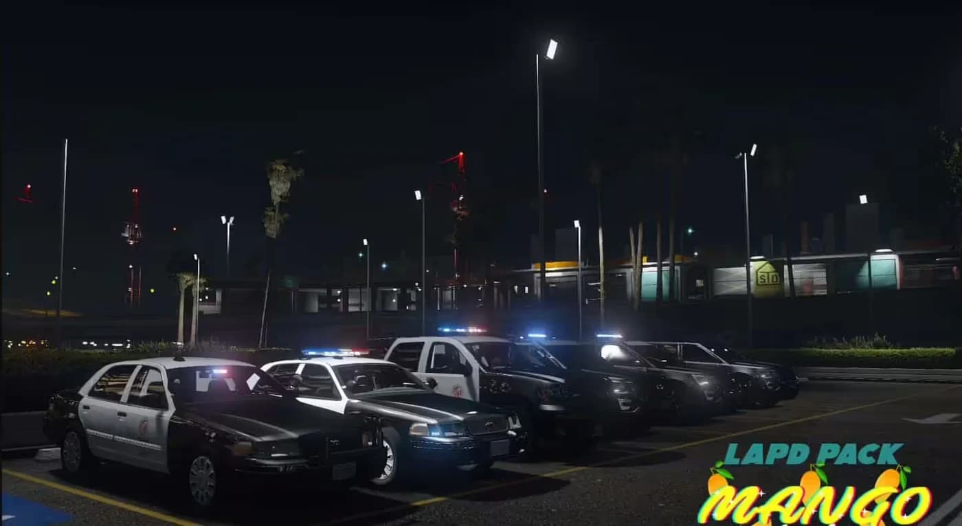 LAPD FiveM Police Car Pack product preview for esx FiveM servers