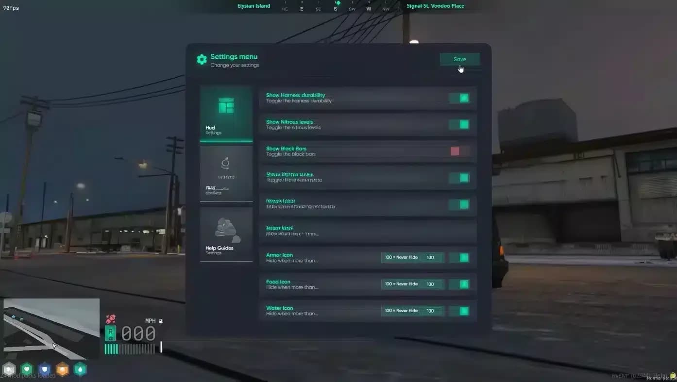 LD HUD 4.0 product preview for esx FiveM servers