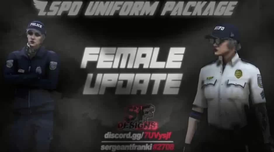 LSPD UP Major Male (+ Female Update) product preview for esx FiveM servers