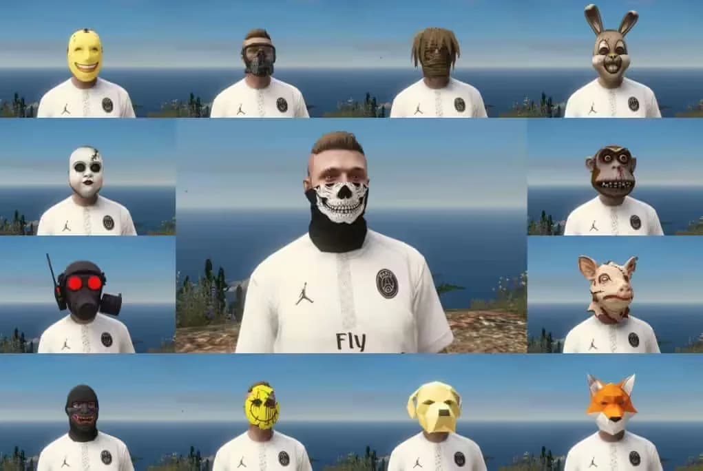 Mask Collection product preview for esx FiveM servers