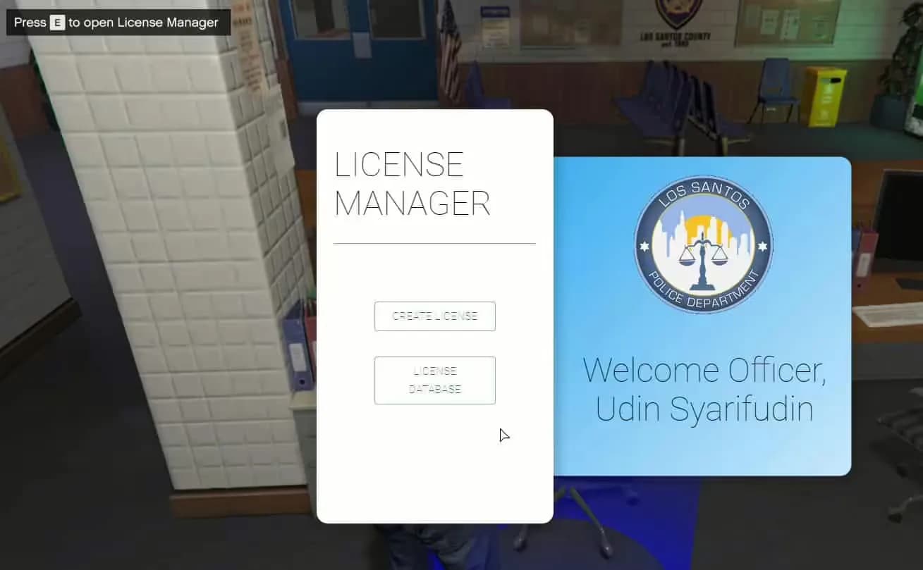MB License Manager product preview for esx FiveM servers