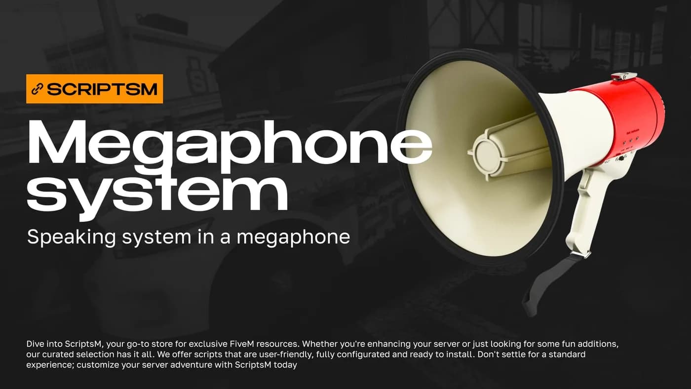 Megaphone Mod (Vehicle & Handheld) product preview for esx FiveM servers