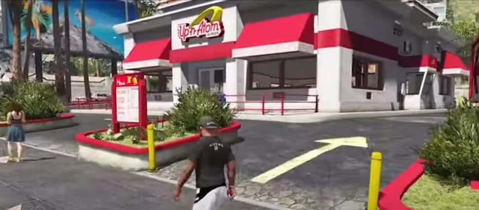 GTA V Interior: Up-N-Atom Burger product preview for esx FiveM servers