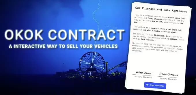 okokContract product preview for esx FiveM servers