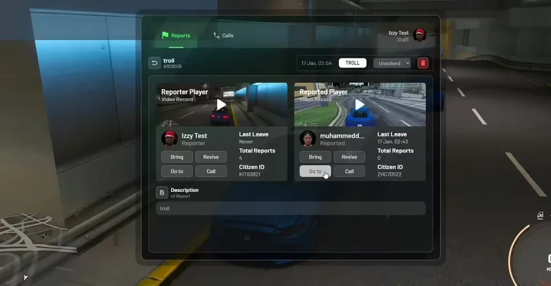 Report System (izzy)