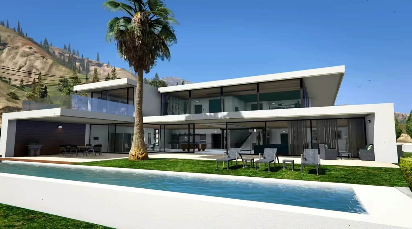Shiny Mansion MLO product preview for Standalone FiveM servers