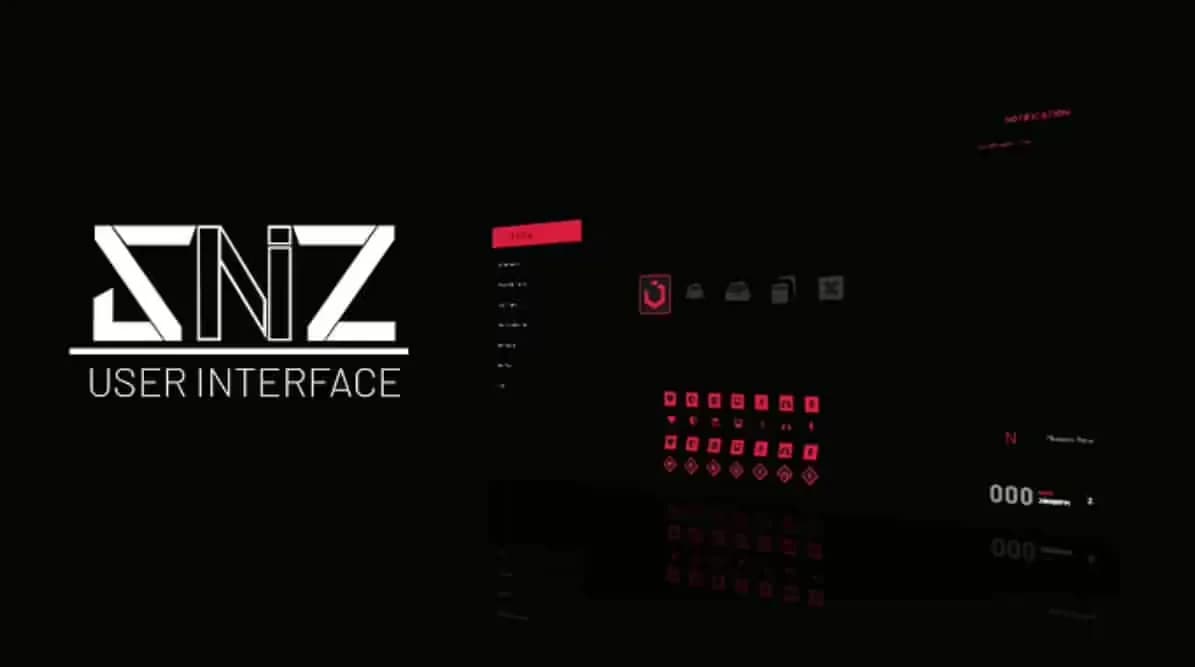 SNZ HUD product preview for esx FiveM servers