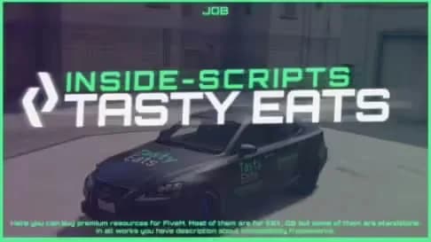 Tasty Eats Job product preview for esx FiveM servers