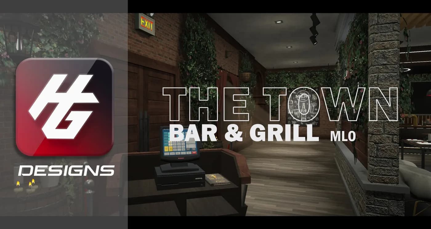 The Town Bar product preview for esx FiveM servers