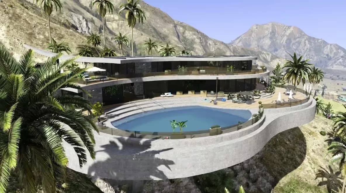 Tropical Villa 2.0 product preview for standalone FiveM servers
