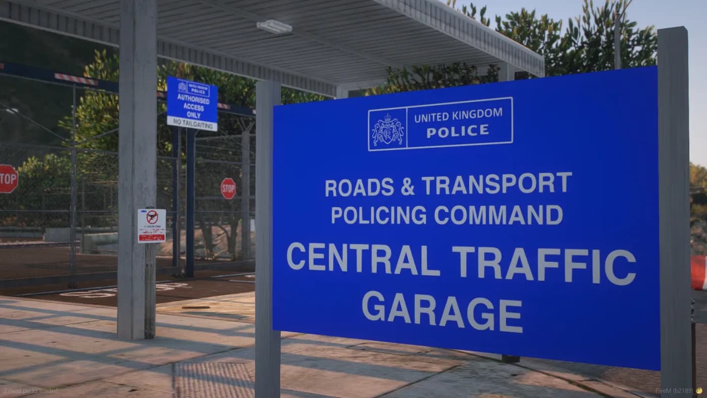 UK Police Traffic Base product preview for esx FiveM servers