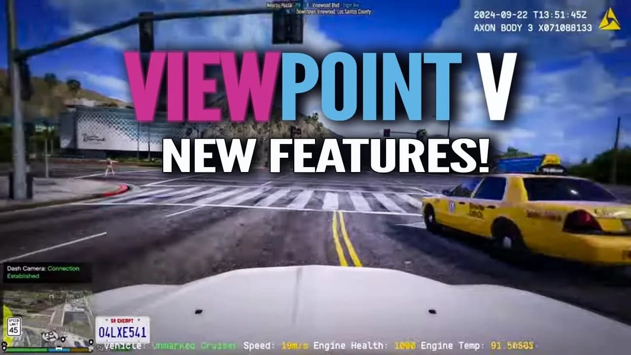 VIEWPOINT V product preview for esx FiveM servers
