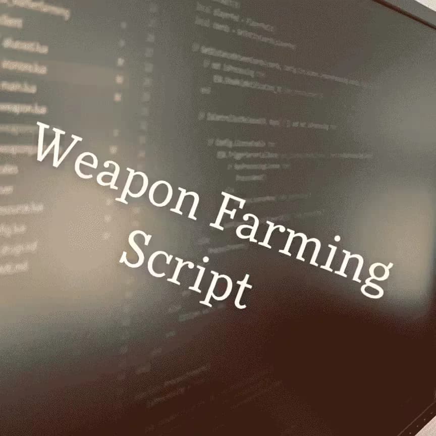 Weapon Farm Script product preview for esx FiveM servers