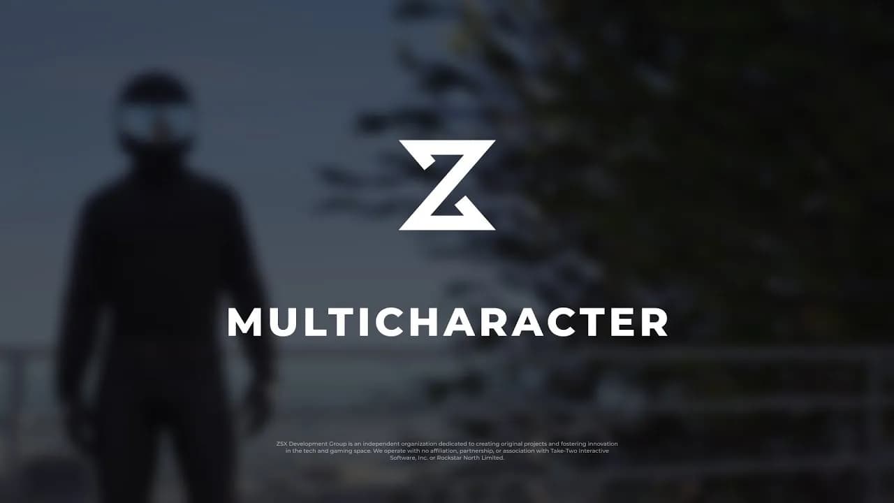 ZSX Multicharacter product preview for esx FiveM servers