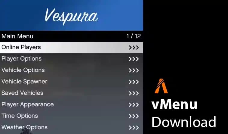 vMenu Download - FiveM Admin Menu Tool
