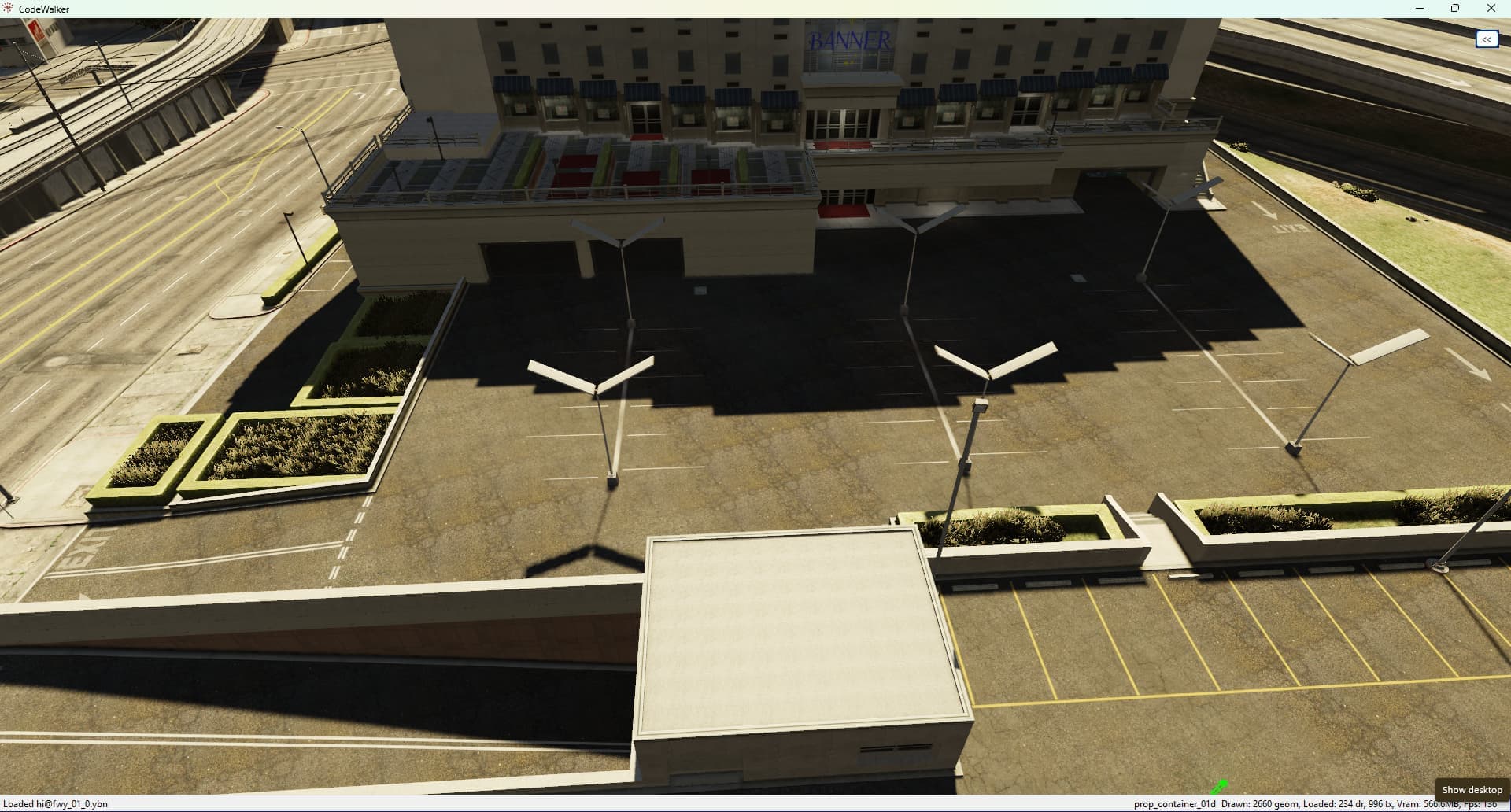 Banner Parking Lot