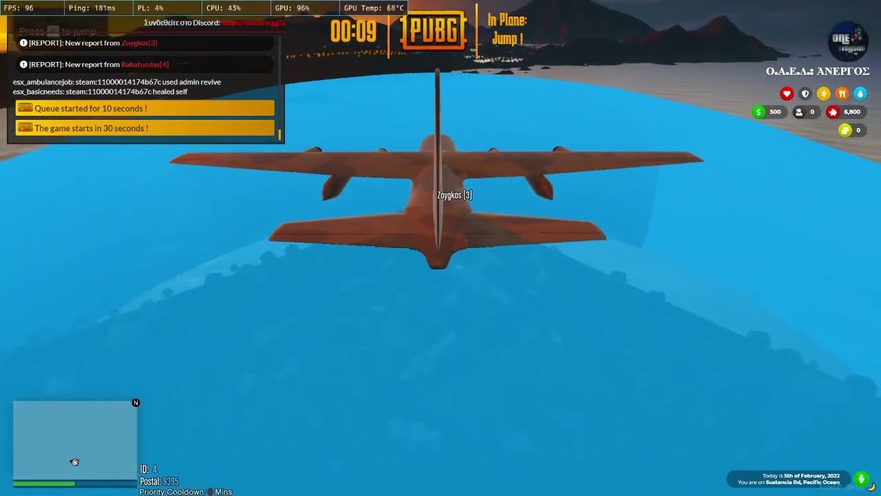 Script avanzado del juego Pubg FiveM creado por Zoygkos#5869 (enlace en la descripción)