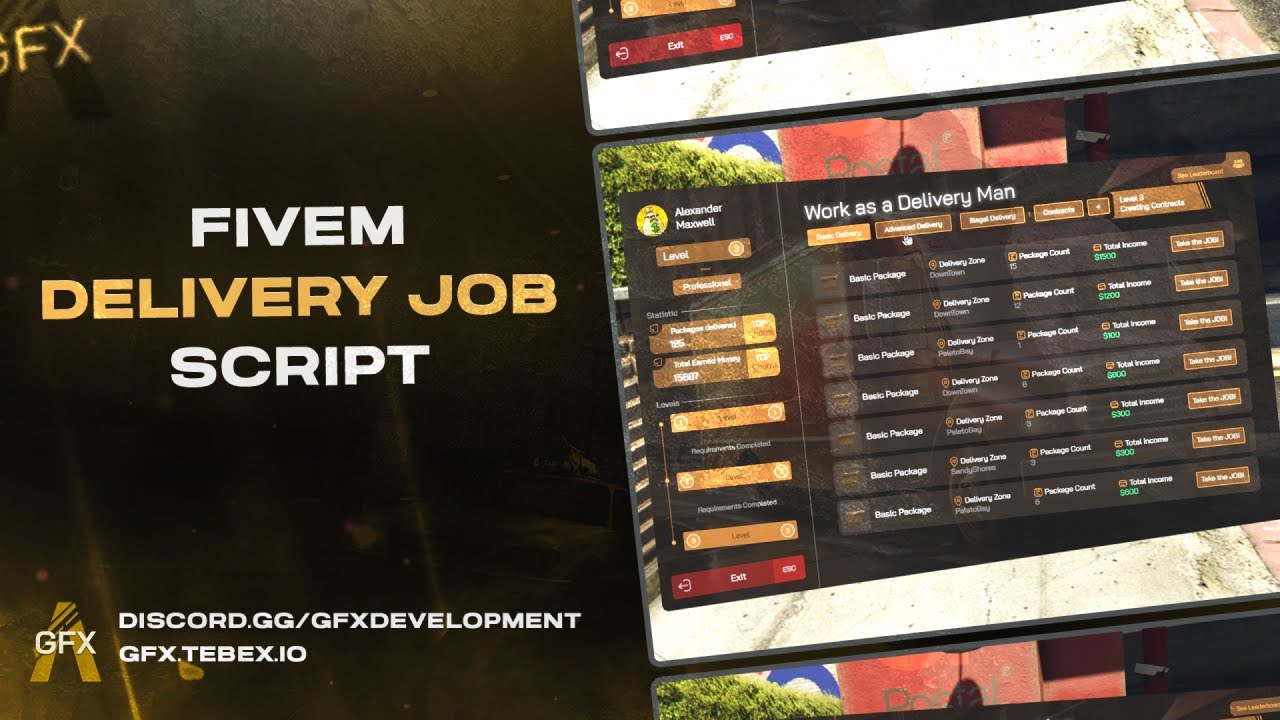 Guión de trabajo de entrega avanzada de GFX
