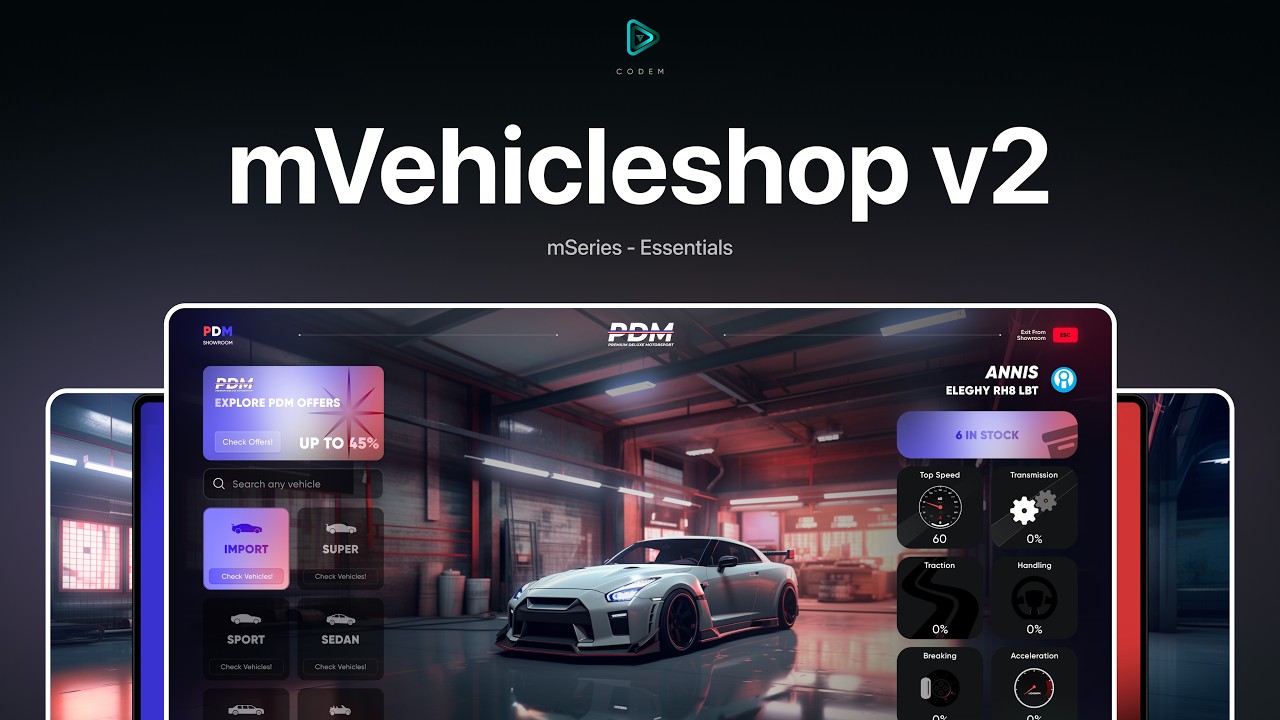 mVehicleshop v2 | Advanced Vehicleshop System for Fivem
