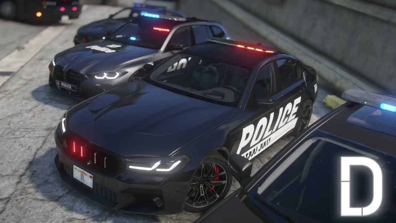 Pacote de Carros de Polícia Sem Emblemas para FiveM | 10 Veículos | Prévia