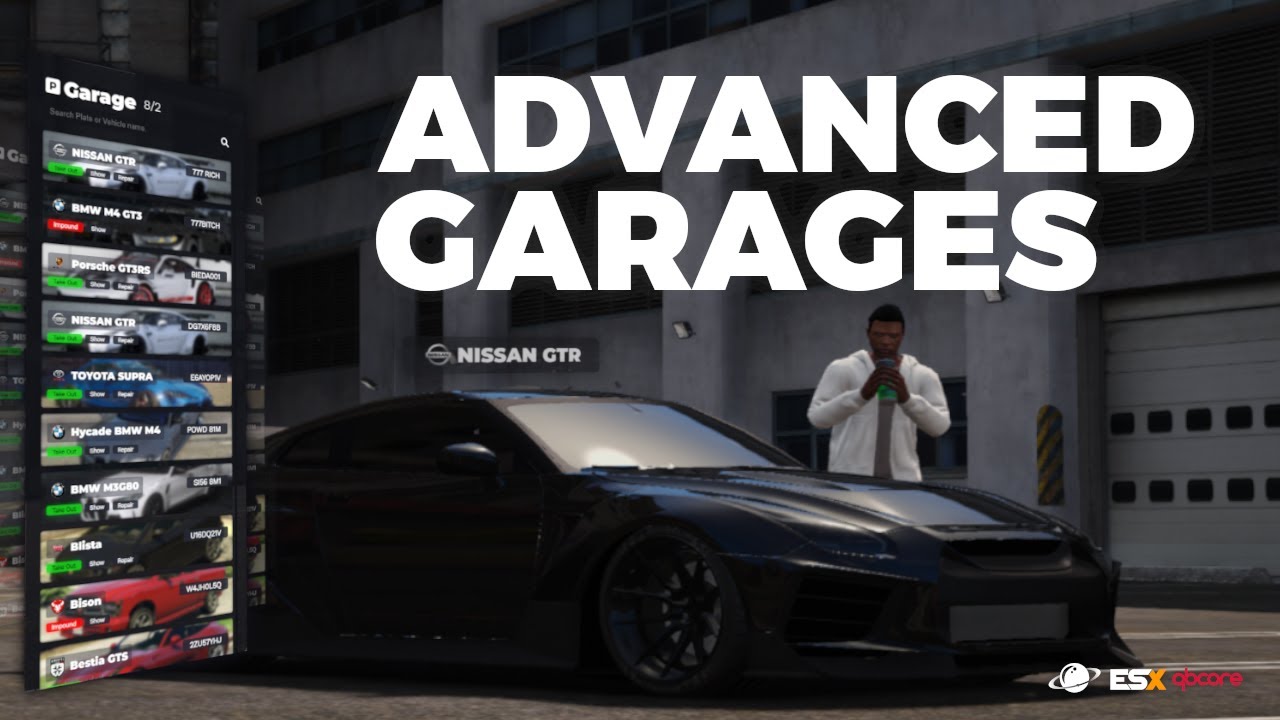 Fivem Advanced Garages – Autos, Boote, Hubschrauberlandeplätze, Flugzeuge, Ausstellungsraum und mehr. Script Showcase
