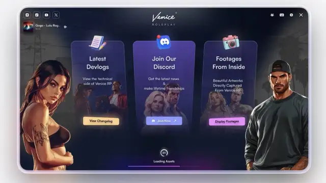 Venice Loading Screen | Seasonal NUI with Multi-Character Support FiveM resource preview