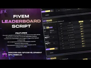 GFX Leaderboard (ESX/QB) FiveM resource preview